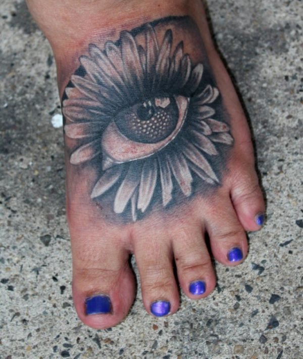 Flower Eye Tattoo