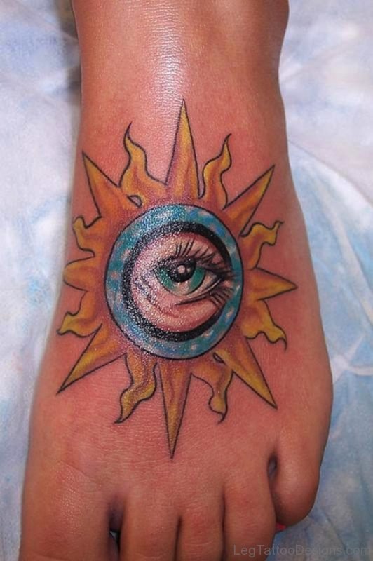 Sun Eye Tattoo